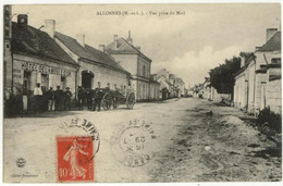 (49) 002, Allonnes, Beaufumé, Vue Prise Du Mail (Hôtel De La Boule D'Or) - Allonnes