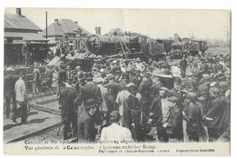 CATASTROPHE - SPOORWEGRAMP  DE CONTICH  21 MAI 1908- Vue Générale De La Catastrophe ( Train Chemin De Fer ) - Kontich