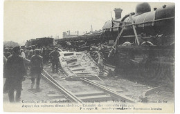 CATASTROPHE - SPOORWEGRAMP  DE CONTICH  21 MAI 1908 - Aspect Des Voitures Démantibulées ( Train Chemin De Fer ) - Kontich