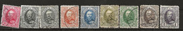 Luxembourg N° 59, 60 (x2), 61, 62 Sans Gomme, 63, 64, 65 & 66  (1891) - 1891 Adolfo De Frente