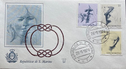 San Marino FDC Zegelnrs 1162 - 1164 Uit 1978 - FDC