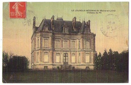 (49) 456, Le Louroux Béconnais, Colorisée Toilée, Château Du Pé, état - Le Louroux Beconnais