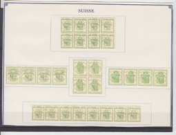 SCHWEIZ - Kanton Genf "DOPPELGENF" Und Kl. & Gr. Wappen Als Fournier-Fälschungen. - 1843-1852 Kantonalmarken Und Bundesmarken