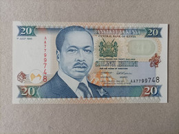 Billete De Kenia De 20 Shiling Sere AA, Año 1995, UNC - Kenya