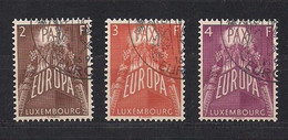 Luxembourg Cept Europa 1957 Yvertn° 531-533 (o) Oblitéré Cote 47,50 € - 1957