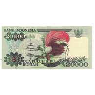 Billet, Indonésie, 20,000 Rupiah, 1995, KM:132a, SUP - Indonésie