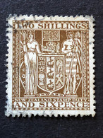 New Zealand. 2s6d Brown FU - Post-fiscaal