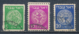 °°° ISRAEL - Y&T N°2/5 - 1948 °°° - Used Stamps (without Tabs)