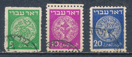°°° ISRAEL - Y&T N°2/5 - 1948 °°° - Usados (sin Tab)