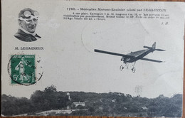 CPA 1768 - Monoplan Morané-Saulnier Piloté Par LEGAGNEUX - Aviateurs