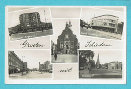* Schiedam (Zuid Holland - Nederland) * (Uitgave J. Sleding - Fotokaart) Groeten Uit Schiedam, Singelwijck, Oranjestraat - Schiedam