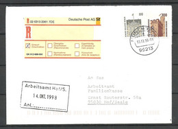 Germany Deutschland BRD 1998 R-Brief O MÜNCHBERG Michel 1348 Etc. - Briefe U. Dokumente