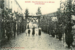 Saulieu * Fêtes D'aviation Des 11 & 12 Aout 1912 , La Rue Courtépée - Saulieu