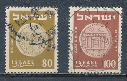 °°° ISRAEL - Y&T N°73/74 - 1952 °°° - Usati (senza Tab)
