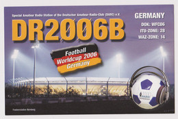 Frankenstadion Nuremberg, Germany 2006 FIFA World Cup HAM Radio QSL Card DR2006B To Bulgaria (48304) - Radio Amateur