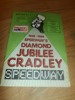 Speedway Cradley 4.4.1988 , Programmheft / Programm / Rennprogramm , Program !!! - Motos