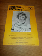 Speedway Mildenhall 15.10.1978 , Programmheft / Programm / Rennprogramm , Program !!! - Motos