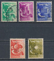 °°° ISRAEL - Y&T N°97/105 - 1955 °°° - Oblitérés (sans Tabs)