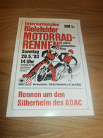 Speedway Bielefeld , 29.5.1983 , Sandbahn , Programmheft / Programm / Rennprogramm , Program !!! - Motos