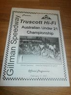 Speedway Gillmann / Australia , 17.02.2001 , Championship , Programmheft / Programm / Rennprogramm , Program !!! - Motos