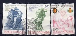 XP2610 - VATICANO 1986, 100mo DELLA PROCLAMAZIONE DEI SANTI CAMILLO DE LELLIS E GIOVANNI DI DIO Serie Usata - Used Stamps