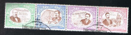 SAN MARINO - UN 1570.1573 - 1997  ANNIVERSARIO 1^ FRANCOBOLLO DI SAN MARINO   (COMPLET SET OF 4 SE-TENANT) - USED° - Used Stamps