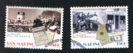 SAN MARINO - UN 1622.1623 - 1998  MUSEO DELL' EMIGRANTE (COMPLET SET OF 2)  - USED° - Usati