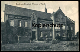 ALTE POSTKARTE FRIEDRICHS-HOSPITAL WESSUM BEI AHAUS KRANKENHAUS Ansichtskarte AK Postcard Cpa - Ahaus