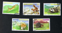 SAN MARINO - UN 1683.1687 - 1999 FAUNA LOCALE   (COMPLET SET OF 5)  - USED° - Gebraucht