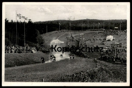 ALTE POSTKARTE TETEROW BERGRING 1937 MOTORRAD-RENNEN MECKLENBURG-VORPOMMERN Motorbike Racing Moto Postcard Cpa AK - Teterow