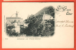 TGR-14 Gruss Aus Chur  Cathedrale Und Priester-Seminar.  Pionier. Gelaufen 1898 - Coire