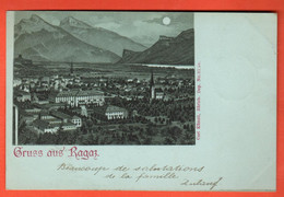 TGR-40  Gruss Aus Ragaz  Gelaufen Pfäfers-Dorf  1898  Pionier - Pfäfers