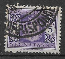 REGNO D'ITALIA 1934 SEGNATASSE STEMMA CON FASCI SASS. 44 USATO VF - Segnatasse