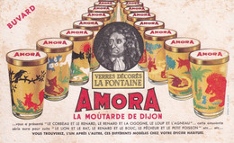 BUVARD(MOUTARDE AMORA) DIJON(LA FONTAINE) - Mostaza