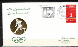 174t * LEVERKUSEN WIRBT FÜR OLYMPIA MÜNCHEN 1972 * OLYMPIAMARKE MIT SONDERSTEMPEL  **!! - Machine Stamps (ATM)