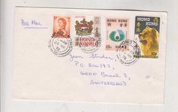 HONG KONG 1970  Airmail Cover To Switzerland - Brieven En Documenten