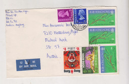 HONG KONG 1977  Airmail Cover To Austria - Cartas & Documentos