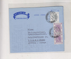 HONG KONG 1959  Airmail Cover To Austria - Storia Postale