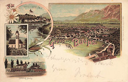 Gruss Aus Buchs 1897 Litho - Buchs