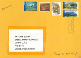 AUSTRALIA - 2013 - STAMPS  COVER SENT TO DUBAI. - Cartas & Documentos