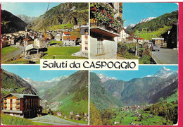 SALUTI DA CASPOGGIO - VEDUTE - VIAGGIATA - Souvenir De...