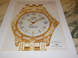 ANCIENNE PUBLICITE A LA CONQUETE DES FEMMES  MONTRE BREITLING 1995 - Other & Unclassified