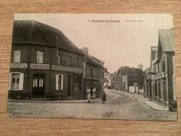 Dpt62 CPA Aubigny -en Artois Rue De La Gare - Aubigny En Artois