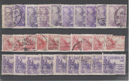 ESPAGNE - LOT DE TIMBRES OBLITERES - Colecciones