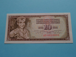 10 Dinara 1/5/1968 / AB 6809899 ( For Grade, Please See SCANS ) Circulated ! - Yougoslavie