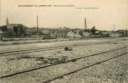 Beaumont De Lomagne * Avenue De La Gare * Ligne Chemin De Fer * Cachet Au Dos F. PAGES , Contentieux Litiges Réclamation - Beaumont De Lomagne