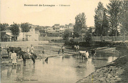 Beaumont De Lomagne * Vue Sur L'abreuvoir * Villageois - Beaumont De Lomagne