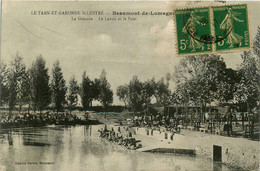 Beaumont De Lomagne * Vue Sur La Gimone , Le Lavoir Et Le Pont * Laveuses - Beaumont De Lomagne