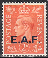 GREAT BRITAIN --EAST AFRICA FORCES   SCOTT NO 2  MINT HINGED  YEAR  1943 - Service
