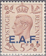 GREAT BRITAIN --EAST AFRICA FORCES   SCOTT NO 5  MINT HINGED  YEAR  1943 - Servizio